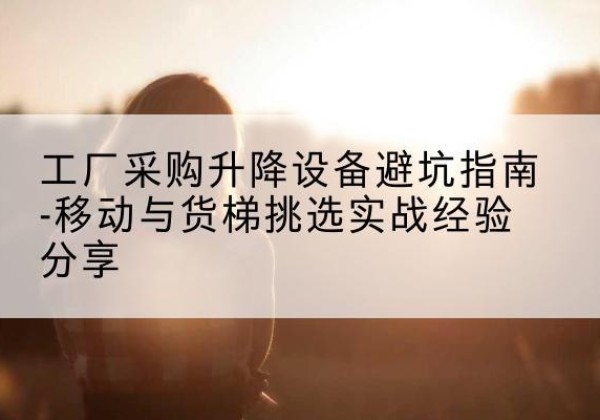 叶县移动式升降机怎么选-工厂采购升降设备避坑指南-移动与货梯挑选实战经验分享